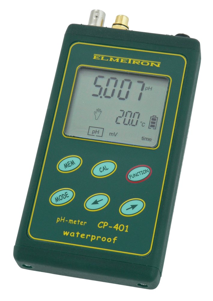 pH-метр водонепроницаемый предназначен для высокоточного измерения pH, окислительно-восстановительного потенциала и температуры ELMETRON CP-401 pH-метры