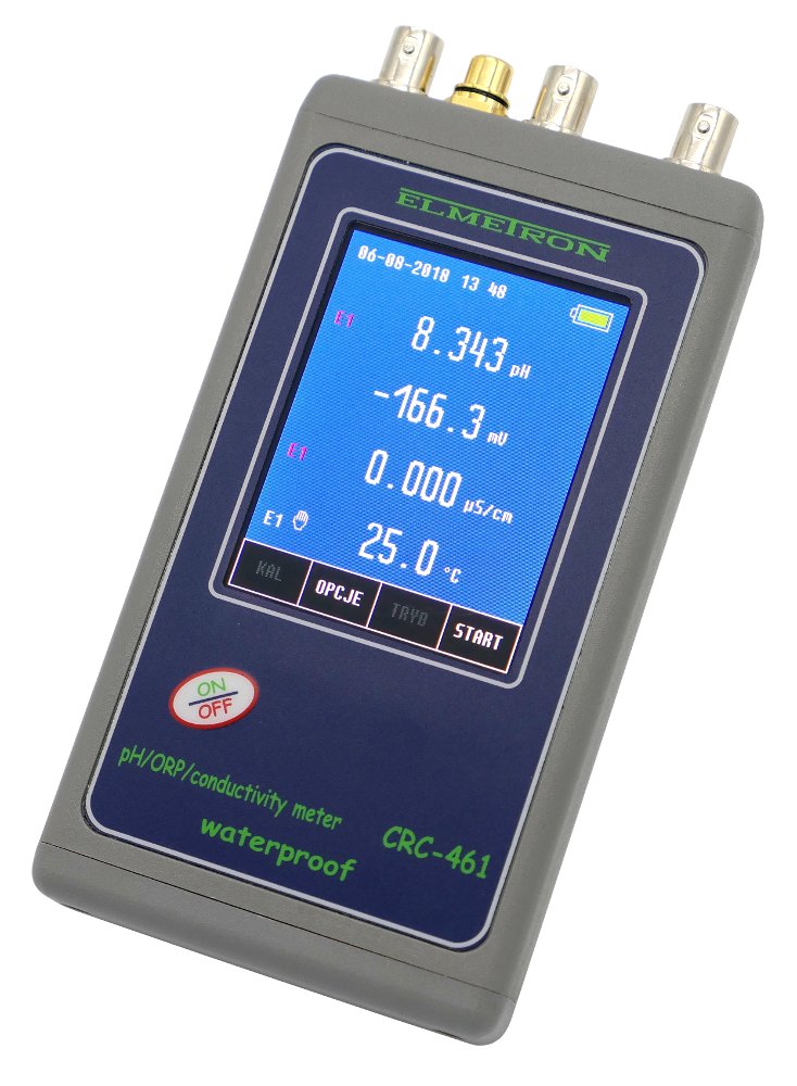 Измеритель pH, мВ, окислительно-восстановительного потенциала, электропроводность, сопротивление, соленость и температуры ELMETRON CRC-461 pH-метры