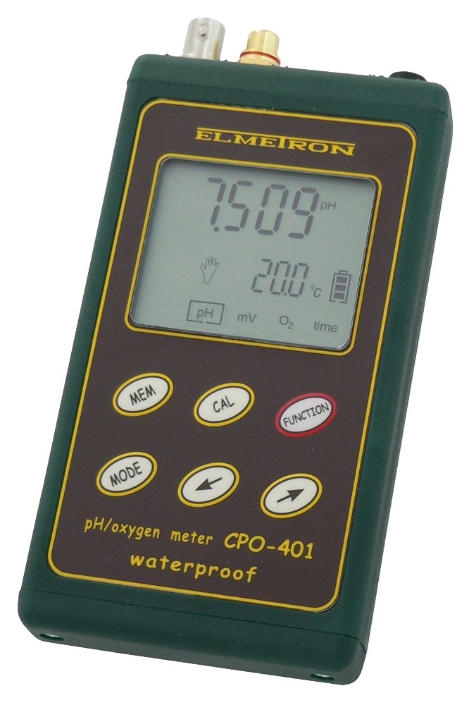 Кислородометр лабораторный измеряет рН, ОВП, содержание кислорода в воде и воздухе, атмосферное давление и температуру ELMETRON CPO-401 Оксиметры